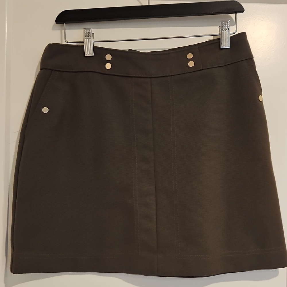 H & M Green Mini Skirt